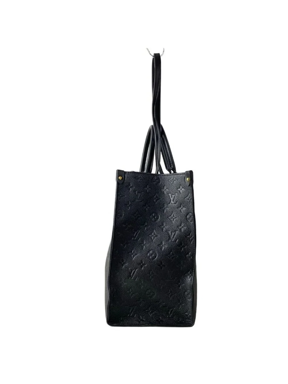 Louis Vuitton Tote Monogram Empreinte On The Go GM Noir Leather Cowhide